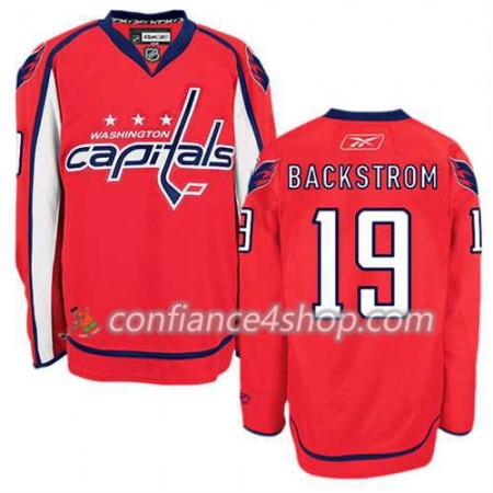Reebok Maillot de Hockey Washington Capitals Nicklas Backstrom #19 Domicile blanc - Homme