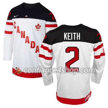 Maillot de Hockey Premier Olympic-Canada Team Duncan Keith #2 100th Anniversary blanc - Homme