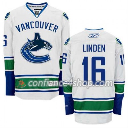 Reebok Maillot de Hockey Vancouver Canucks Trevor Linden #16 Extérieur blanc - Homme