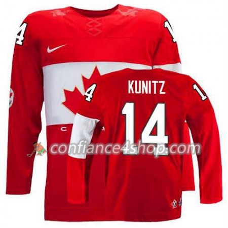 Maillot de Hockey Premier Olympic-Canada Team Chris Kunitz #14 Extérieur rouge - Homme