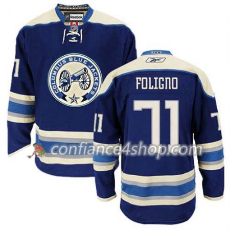 Reebok Maillot de Hockey Columbus Blue Jackets Nick Foligno #71 Third blanc - Homme
