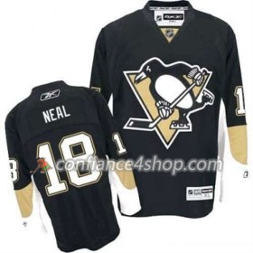 Reebok Maillot de Hockey Pittsburgh Penguins James Neal 18 Noir Domicile - Homme