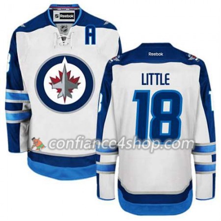 Reebok Maillot de Hockey Winnipeg Jets Bryan Little #18 Extérieur blanc - Homme