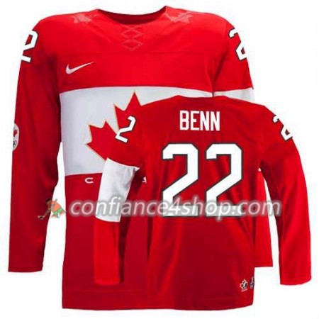 Maillot de Hockey Premier Olympic-Canada Team Jamie Benn #22 Extérieur rouge - Femme