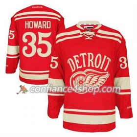 Reebok Maillot de Hockey Detroit Red Wings Jimmy Howard #35 2014 Winter Classic rouge - Homme