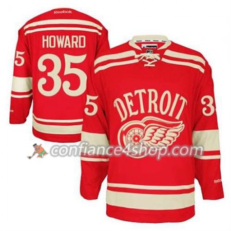 Reebok Maillot de Hockey Detroit Red Wings Jimmy Howard #35 2014 Winter Classic rouge - Homme