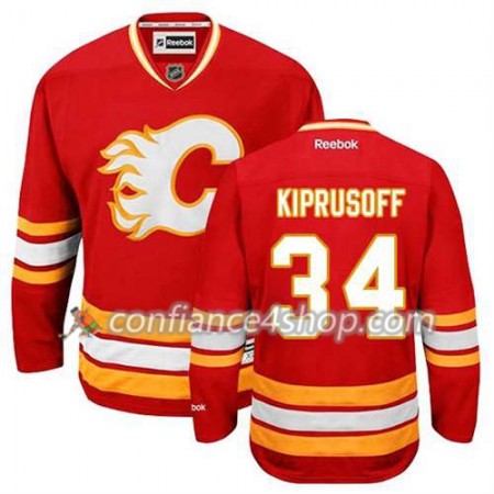 Reebok Maillot de Hockey Calgary Flames Miikka Kiprusoff #34 Third rouge - Homme