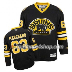 Reebok Maillot de Hockey Boston Bruins Brad Marchand #63 Third Noir - Homme