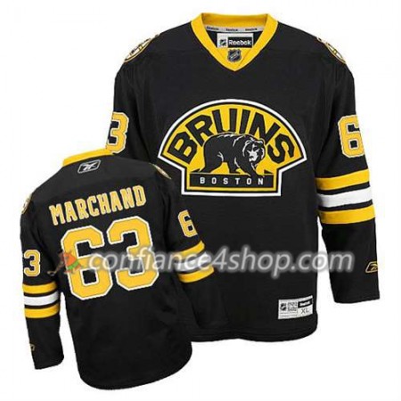 Reebok Maillot de Hockey Boston Bruins Brad Marchand #63 Third Noir - Homme