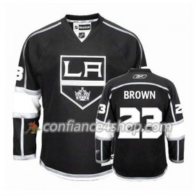 Reebok Maillot de Hockey Los Angeles Kings Dustin Brown #23 Domicile Noir Noir - Homme