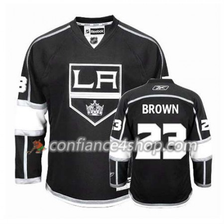 Reebok Maillot de Hockey Los Angeles Kings Dustin Brown #23 Domicile Noir Noir - Homme