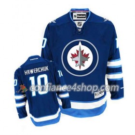Reebok Maillot de Hockey Winnipeg Jets Dale Hawerchuk #10 Domicile Bleu marin - Homme