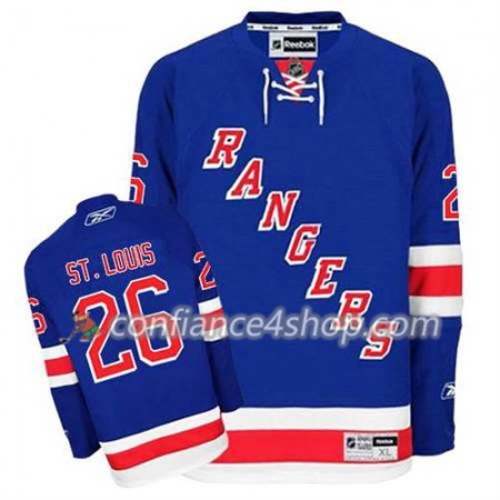 Reebok Maillot de Hockey New York Rangers Martin St. Louis #26 Domicile Bleu royal - Homme