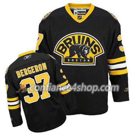 Reebok Maillot de Hockey Boston Bruins Patrice Bergeron #37 Third Noir - Homme