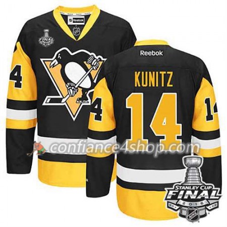 Reebok Maillot de Hockey Pittsburgh Penguins Chris Kunitz #14 Third 2016 Stanley Cup - Homme