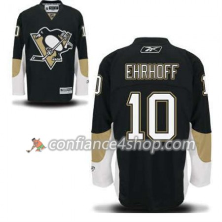 Reebok Maillot de Hockey Pittsburgh Penguins Christian Ehrhoff 10 Noir Domicile - Homme