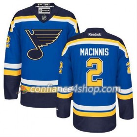 Reebok Maillot de Hockey St. Louis Blues Al Macinnis #2 Domicile Bleu royal - Homme