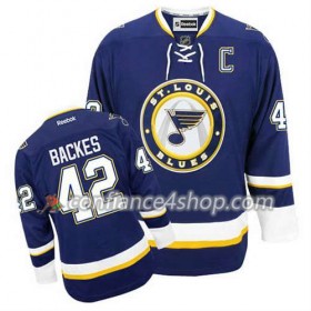 Reebok Maillot de Hockey St. Louis Blues David Backes #42 Third Bleu marin - Homme