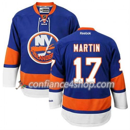 Reebok Maillot de Hockey New York Islanders Matt Martin #17 Domicile Bleu royal - Homme