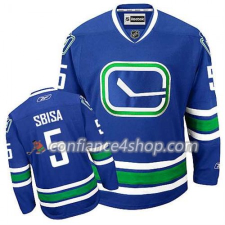 Reebok Maillot de Hockey Vancouver Canucks Luca Sbisa #5 Third Bleu royal - Homme