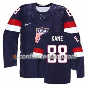 Maillot de Hockey Premier Olympic-USA Team Patrick Kane #88 Navy Extérieur Bleu marin - Homme