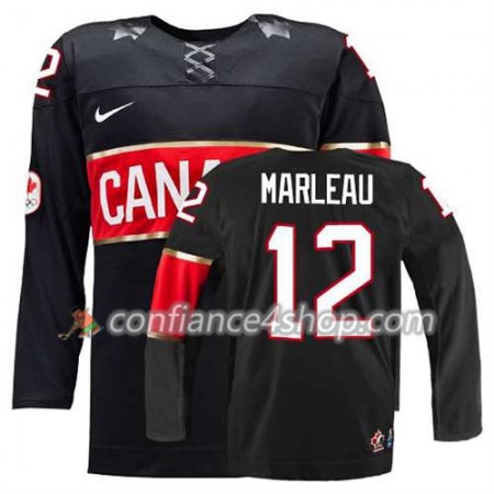 Maillot de Hockey Premier Olympic-Canada Team Patrick Marleau #12 Third Noir - Homme