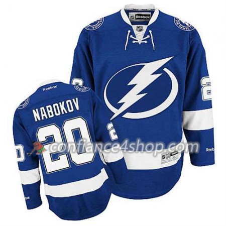 Reebok Maillot de Hockey Tampa Bay Lightning Evgeni Nabokov #20 Domicile Bleu - Homme