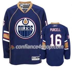 Reebok Maillot de Hockey Edmonton Oilers Teddy Purcell #16 Third Bleu marin - Homme