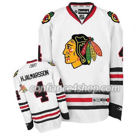 Maillot de Hockey Chicago Blackhawks Niklas Hjalmarsson #4 Premier Away blanc - Enfant