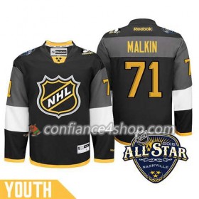 Maillot de Hockey 2016 All-Star Pittsburgh Penguins Evgeni Malkin #71 Noir - Enfant