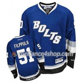 Reebok Maillot de Hockey Tampa Bay Lightning Valtteri Filppula #51 Third Bleu - Homme