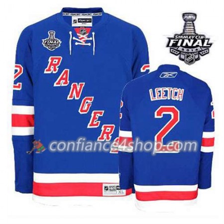 Maillot de Hockey New York Rangers Brian Leetch #2 Domicile Rick Nash 2014 Stanley Cup - Homme Maillot de Hockey New York Rangers Brian Leetch #2 Domicile Rick Nash 2014 Stanley Cup - Homme