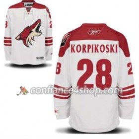 Reebok Maillot de Hockey Phoenix Coyotes Lauri Korpikoski 28 Blanc Extérieur - Homme