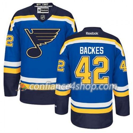 Reebok Maillot de Hockey St. Louis Blues David Backes #42 Domicile Bleu royal - Homme