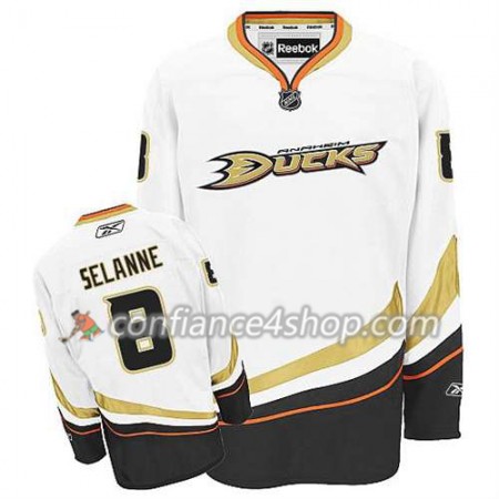 Reebok Maillot de Hockey Anaheim Ducks Teemu Selanne #8 Extérieur blanc - Homme