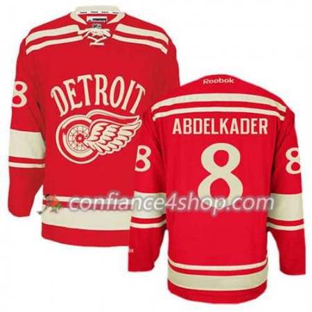 Reebok Maillot de Hockey Detroit Red Wings Justin Abdelkader #8 2014 Winter Classic rouge - Homme