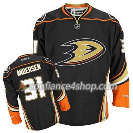 Reebok Maillot de Hockey Anaheim Ducks Frederik Andersen #31 Third Noir - Homme