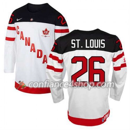 Maillot de Hockey Premier Olympic-Canada Team Martin St. Louis #26 100th Anniversary blanc - Homme