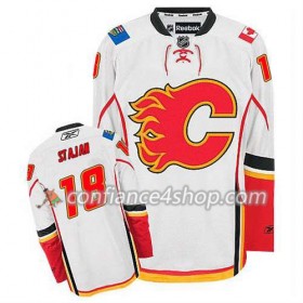 Reebok Maillot de Hockey Calgary Flames Matt Stajan #18 Extérieur blanc - Homme