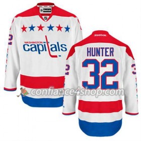 Reebok Maillot de Hockey Washington Capitals Dale Hunter #32 Third blanc - Homme