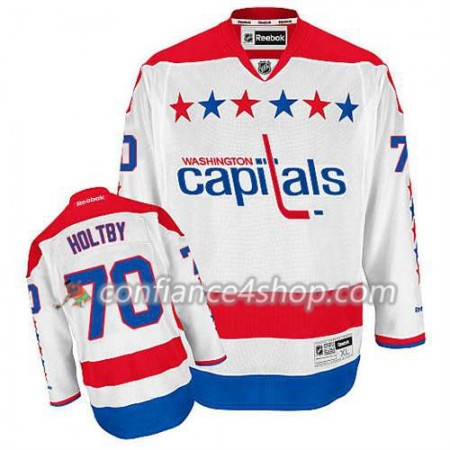 Reebok Maillot de Hockey Washington Capitals Braden Holtby #70 Third blanc - Homme