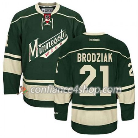 Reebok Maillot de Hockey Minnesota Wild Kyle Brodziak #21 Third vert - Homme Reebok Maillot de Hockey Minnesota Wild Kyle Brodziak #21 Third vert - Homme