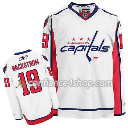 Reebok Maillot de Hockey Washington Capitals Nicklas Backstrom #19 Extérieur blanc - Homme