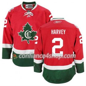 Reebok Maillot de Hockey Montreal Canadiens Doug Harvey #2 Third rouge - Homme