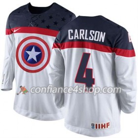 Maillot de Hockey Premier Olympic-USA Team John Carlson #4 blanc - Homme