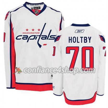 Reebok Maillot de Hockey Washington Capitals Braden Holtby #70 Extérieur blanc - Homme