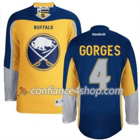 Reebok Maillot de Hockey Buffalo Sabres Josh Gorges 4 Third Or - Homme