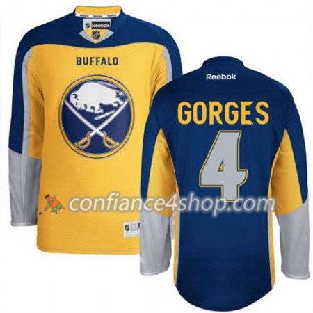 Reebok Maillot de Hockey Buffalo Sabres Josh Gorges 4 Third Or - Homme