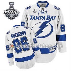 Maillot de Hockey Tampa Bay Lightning Nikita Kucherov #86 Extérieur blanc 2015 Stanley Cup - Homme