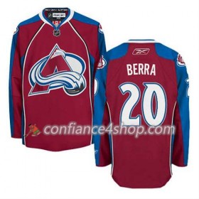 Reebok Maillot de Hockey Colorado Avalanche Reto Berra #20 Domicile Bleu - Homme